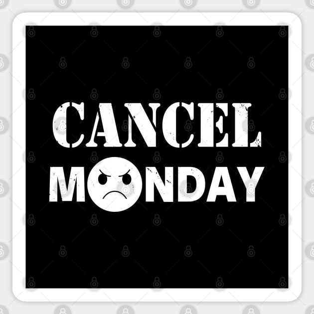 Cancel Monday I Hate Mondays Meme Sticker by BoggsNicolas